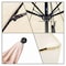 California Umbrella 7.5' Black Aluminum Market Patio Umbrella, Pacifica Natural 194061334898 - alternate 3